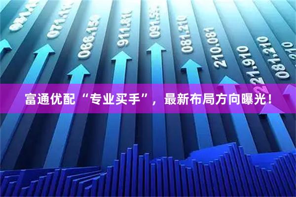 富通优配 “专业买手”，最新布局方向曝光！