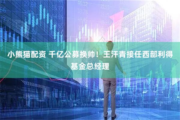 小熊猫配资 千亿公募换帅！王汗青接任西部利得基金总经理